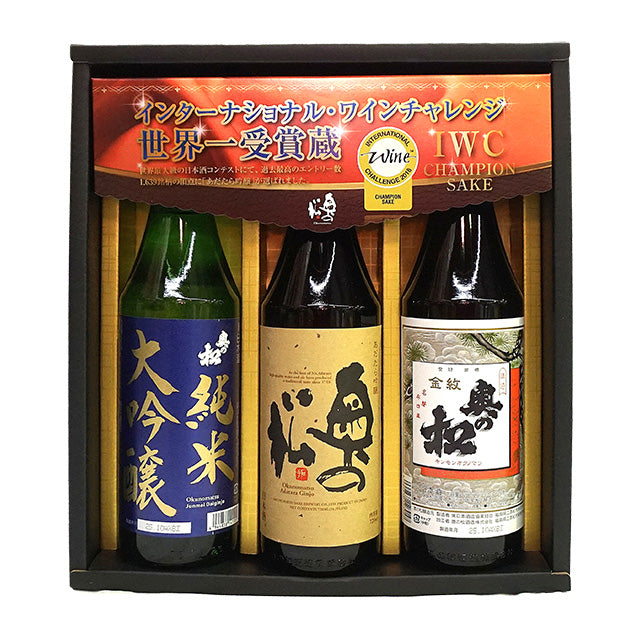奥の松 詰め合わせギフトセット 720ml×3本 IWCG