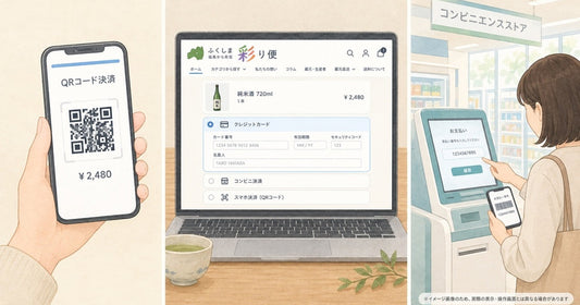 ふくしま彩り便の決済方法が増えました〜コンビニ決済・QRコード決済に対応〜