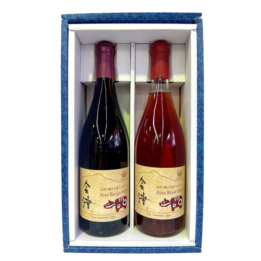 【ギフト】新鶴ワイナリー 会津紅白ワインセット 750ml×2本