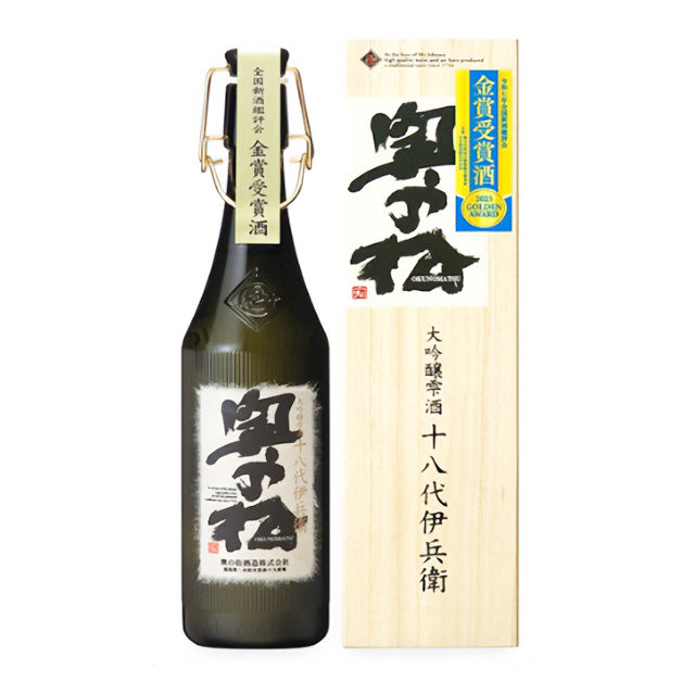 金賞受賞酒　大吟醸雫酒　十八代伊兵衛　720ml