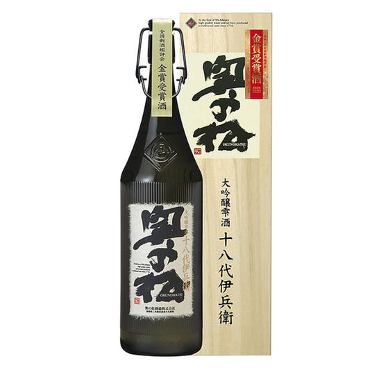 奥の松酒造　大吟醸雫酒 十八代伊兵衛 金賞受賞酒　1.8L