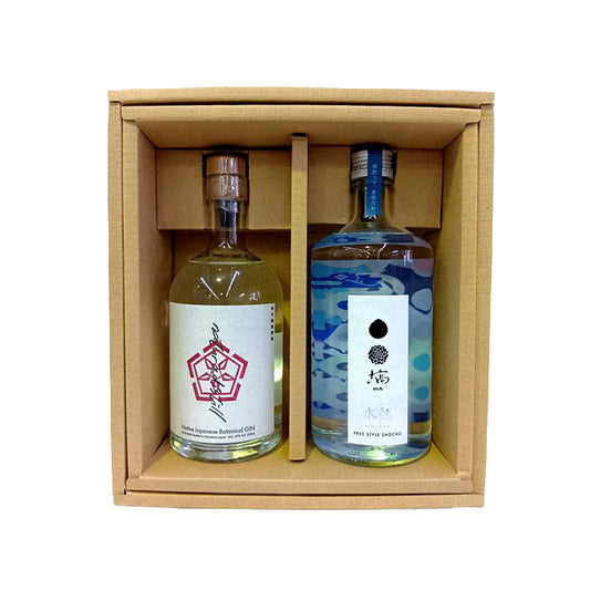 【ギフト】奥久慈蒸留所 水毬 ×川内村蒸溜所「naturadistill固有種蒸溜酒」 クラフトスピリッツ2本セット